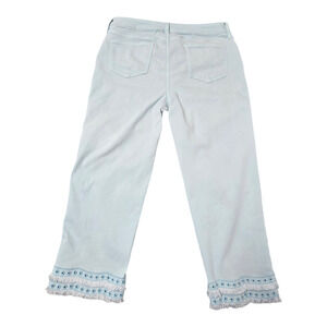 So Slimming GirlFriend Slim Leg Jean Ankle Size 12 Sky Blue Cotton Polyester